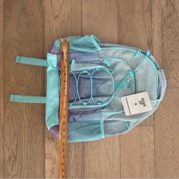 Pottery Barn Teen Glitter Backpack - Blue and Purple